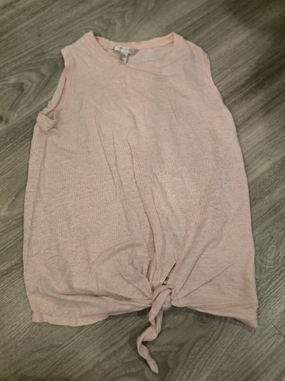 Banana Republic Pale Pink Tie-Front Tank